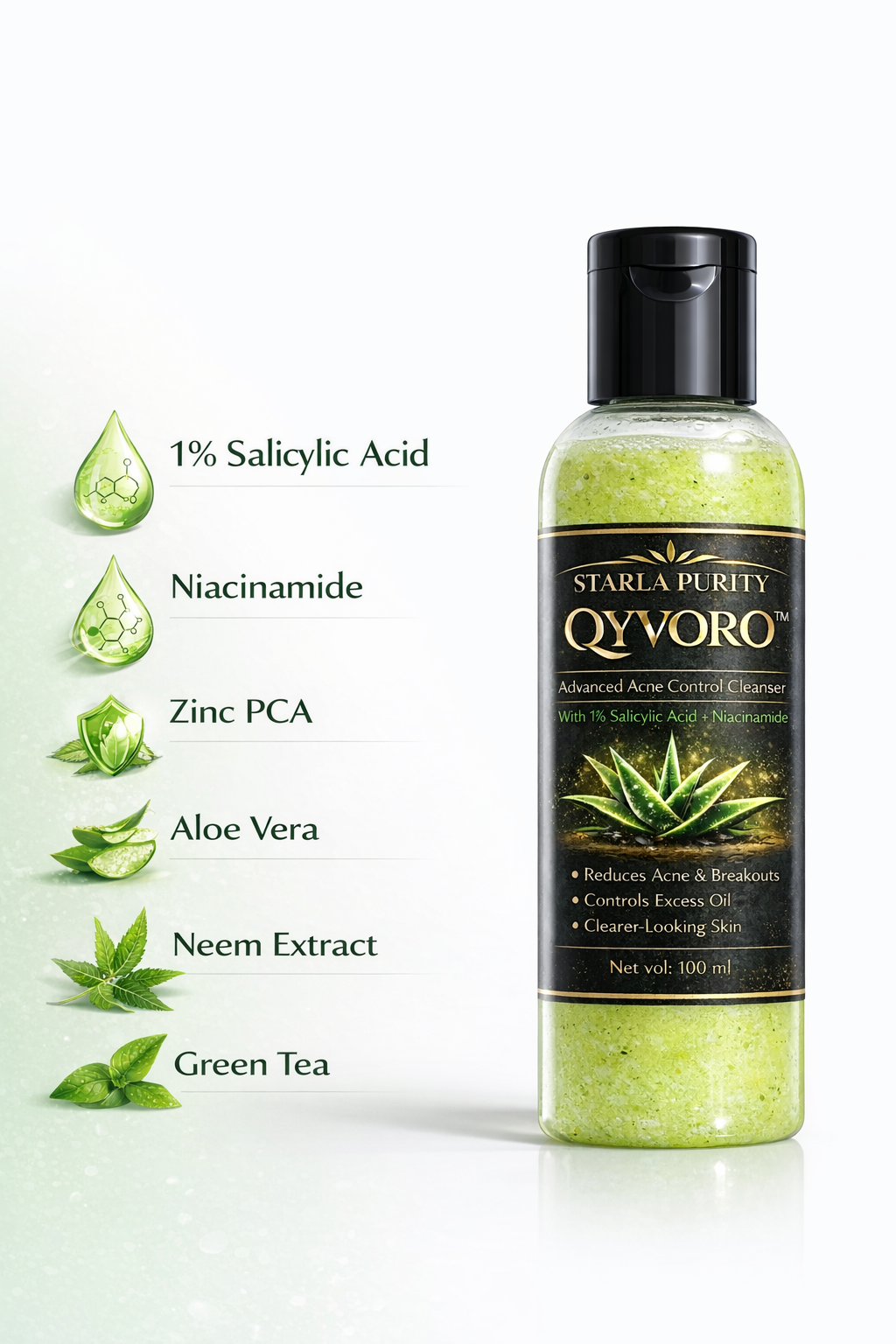 Salicylic acid + Nicanamide Advance Acne control Face wash